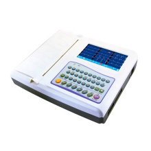 Exibição digital portátil 12 canais com teclado alfanumérico ECG Cardiograph Machine Electrocardiograph MMC25